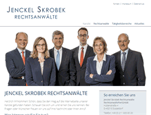 Tablet Screenshot of jenckel-skrobek.de